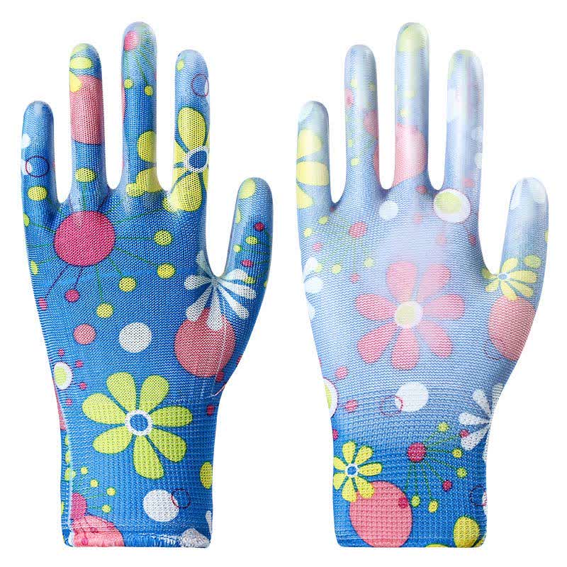 Abrasion-resistant Non-slip Gardening Work Gloves(12 Pairs) - Blue - One Size - image 10