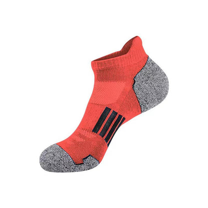 Plus Size Heel Tab Ankle Compression Socks(6 Pairs) - Orange - EU39-45(US6-11) - image 9