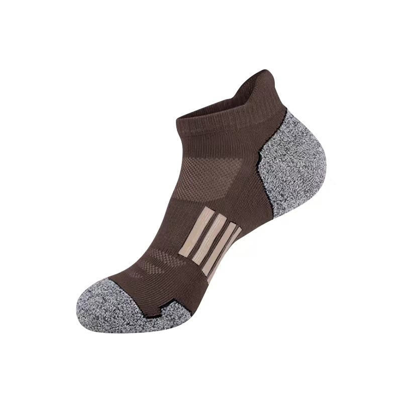 Plus Size Heel Tab Ankle Compression Socks(6 Pairs) - Coffee - EU39-45(US6-11) - image 10