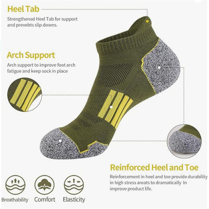 Plus Size Heel Tab Ankle Compression Socks(6 Pairs) - image 5