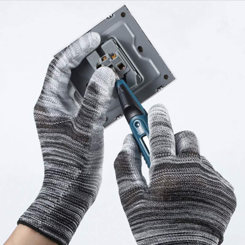 Striped Wear-resistant Non-slip Protective Work Gloves(24 Pairs) - image 4
