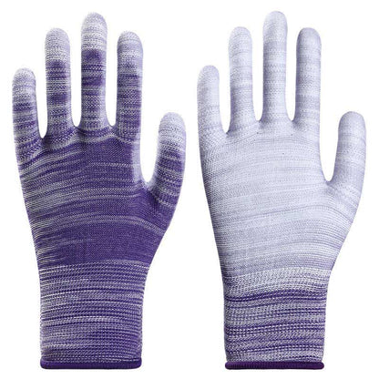 Striped Wear-resistant Non-slip Protective Work Gloves(24 Pairs)
