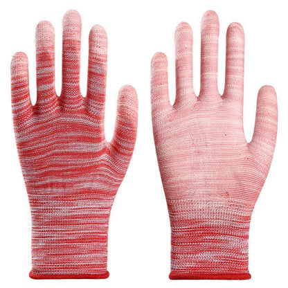Striped Wear-resistant Non-slip Protective Work Gloves(24 Pairs)