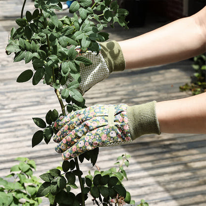Flower Print Gardening Work Protective Gloves(3 Pairs) - image 4