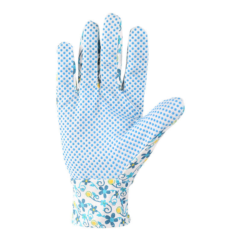 Floral Printed Garden Protective Knitted Gloves(3 Pairs) - image 4