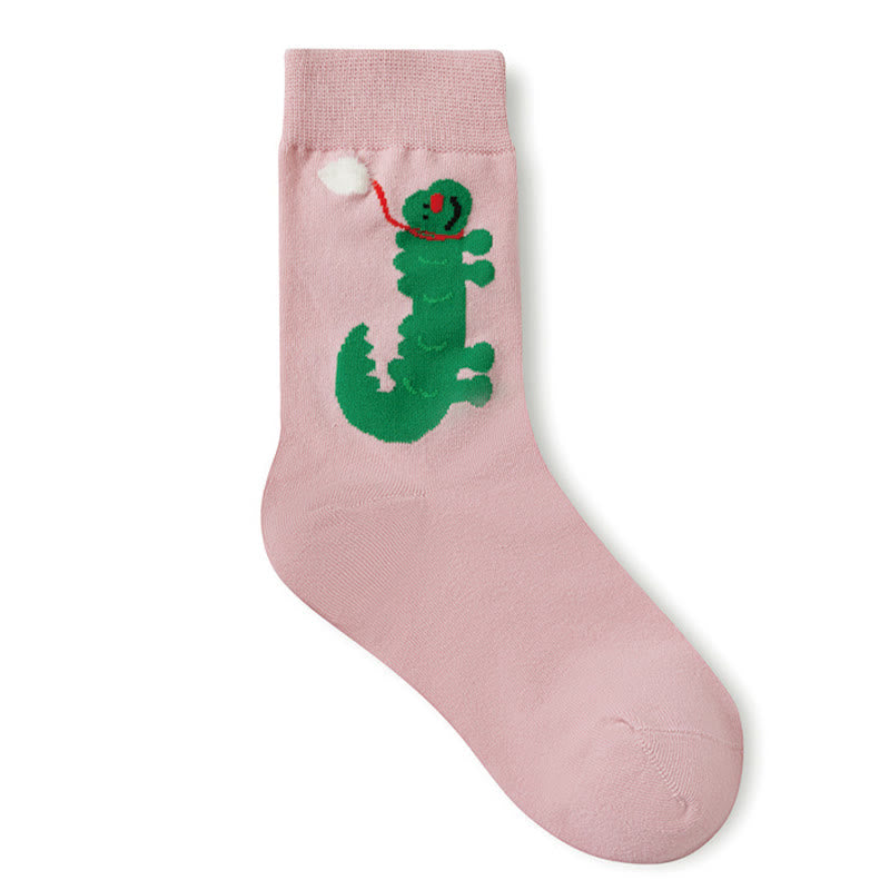 Cartoon Cute Illustration Quarter Socks(5 Pairs) - image 11