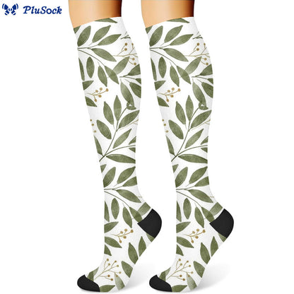 Monstera Leaves Compression Socks(3 Pairs)