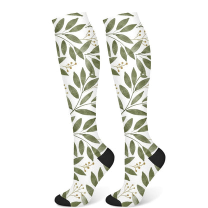 Monstera Leaves Compression Socks(3 Pairs)