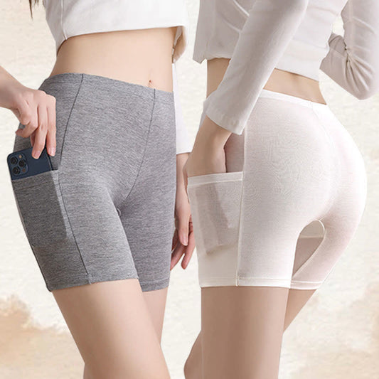 High Waist Modal Safety Pants(2 Packs)