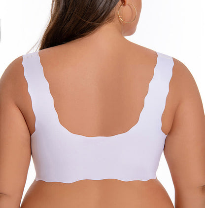 Wavy Edge Front Closure Wireless Bra - image 10