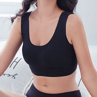 Plus Size Seamless Wireless Bra with Back Beauty Design
