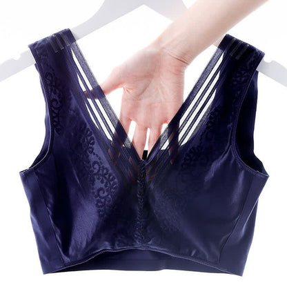 Plus Size Seamless Wireless Bra with Back Beauty Design
