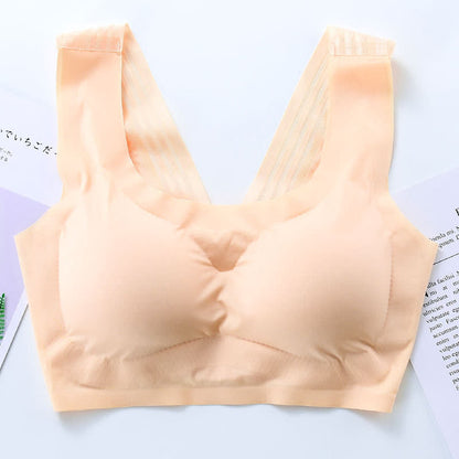 Plus Size Seamless Wireless Bra with Back Beauty Design