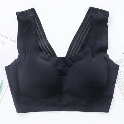 Plus Size Seamless Wireless Bra with Back Beauty Design