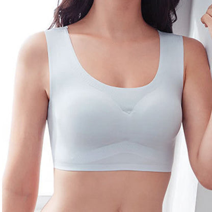 Plus Size Seamless Wireless Bra with Back Beauty Design