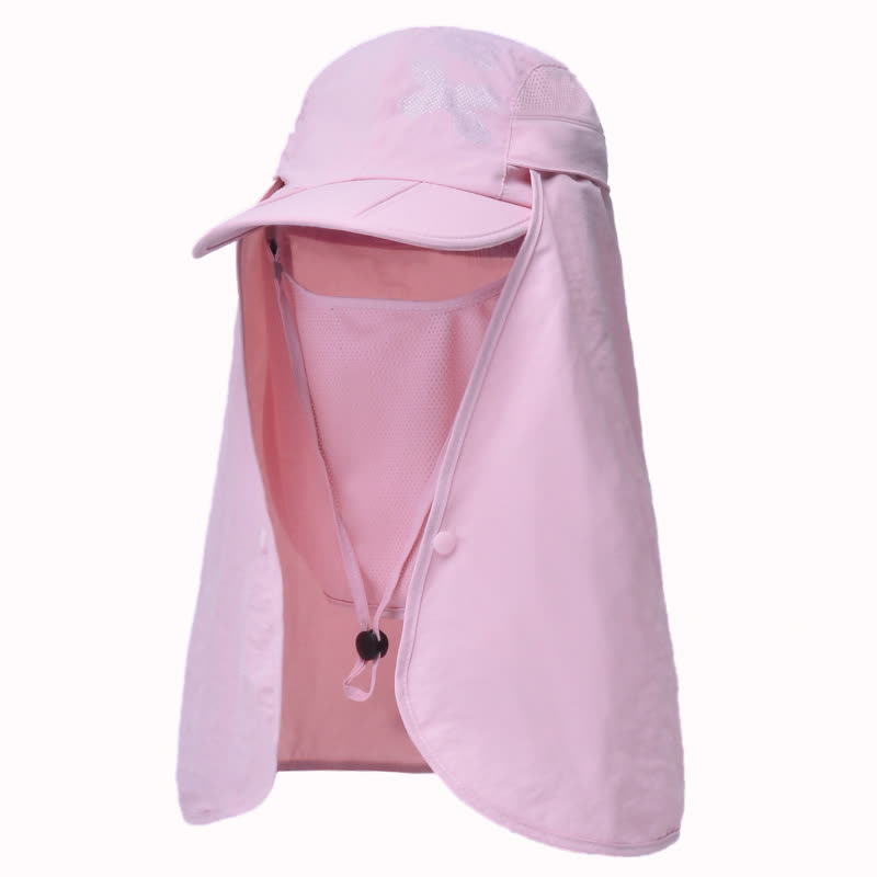 Multi-functional Outdoor Waterproof Baseball Cap - Pink - One Size - image 5