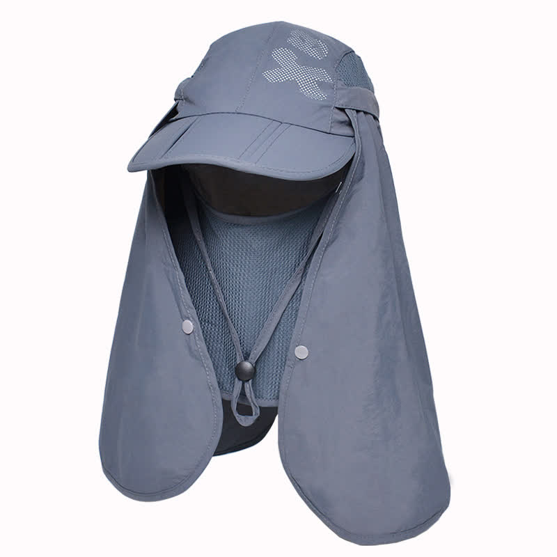 Multi-functional Outdoor Waterproof Baseball Cap - Dark Grey - One Size - image 16