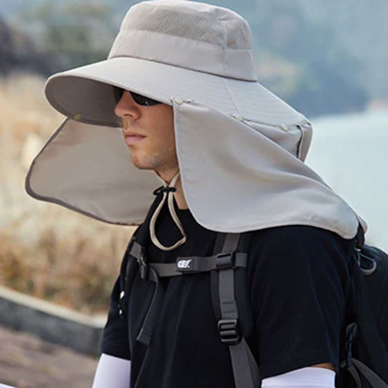 Plusock Detachable Neck Flap Sun Protection Hat - image 1