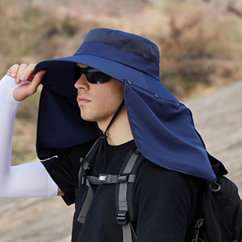 Plusock Detachable Neck Flap Sun Protection Hat - image 13