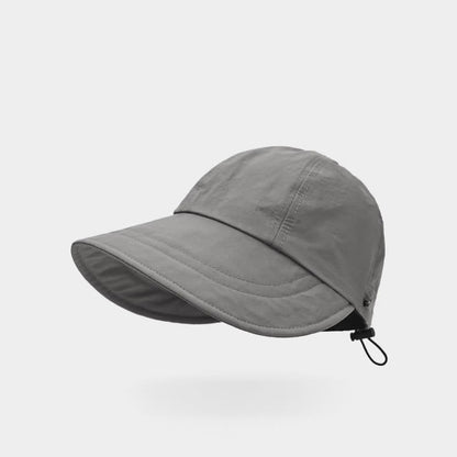 Solid Color Wide Brim Sun Baseball Cap
