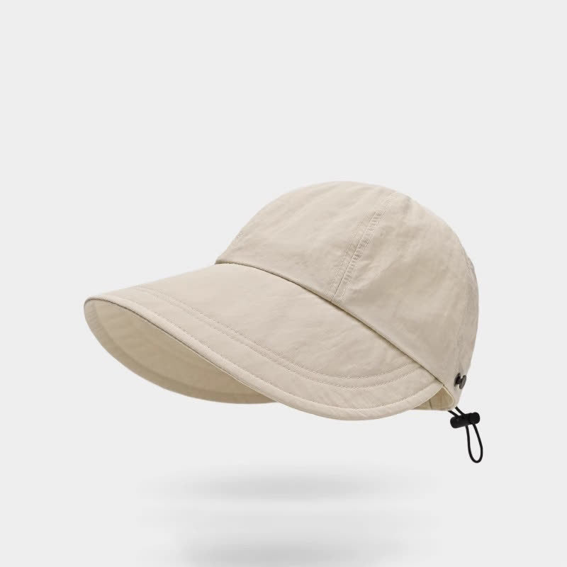 Solid Color Wide Brim Sun Baseball Cap