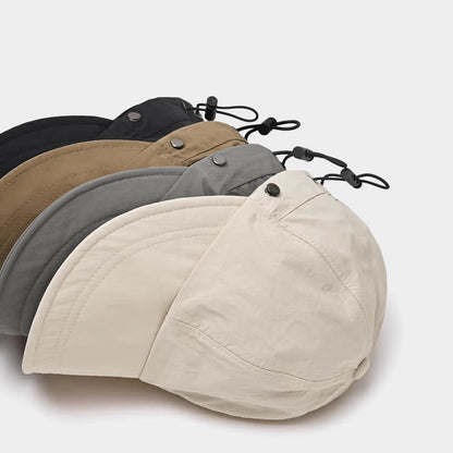 Solid Color Wide Brim Sun Baseball Cap