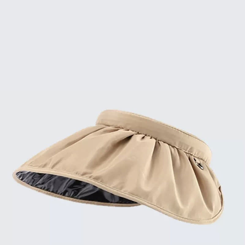 Headband-style Open-top Wide Brim Sun Hat