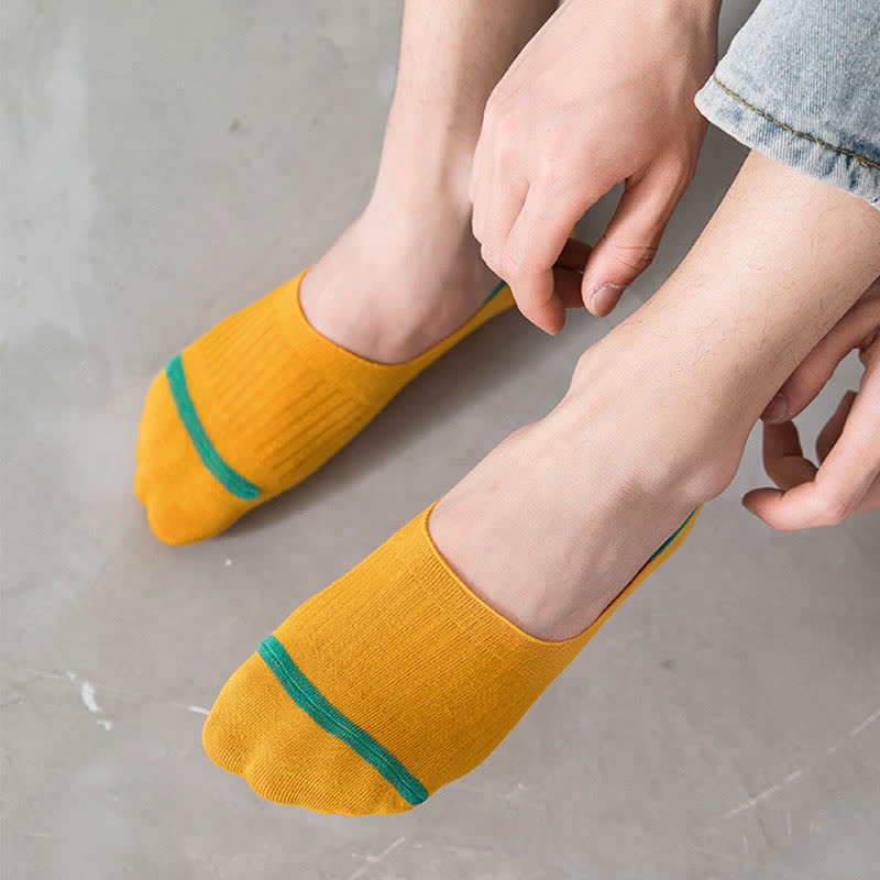 Cotton No-Show Socks with Heel Grips(10 Pairs)
