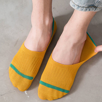 Cotton No-Show Socks with Heel Grips(10 Pairs)