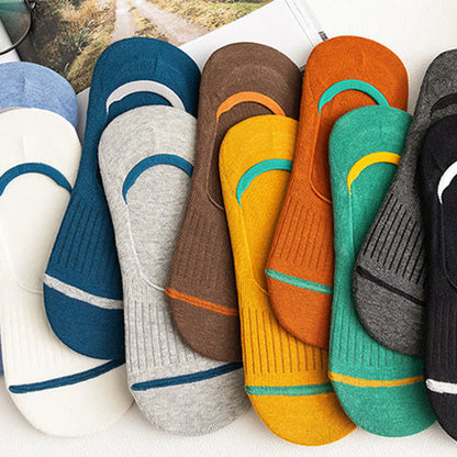 Cotton No-Show Socks with Heel Grips(10 Pairs) - image 2
