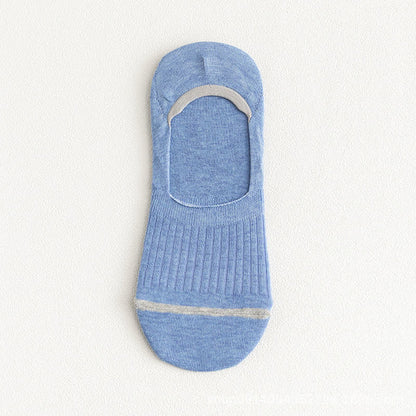 Cotton No-Show Socks with Heel Grips(10 Pairs)