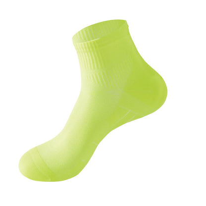 Solid Color Breathable Sports Ankle Compression Socks(5 Pairs)