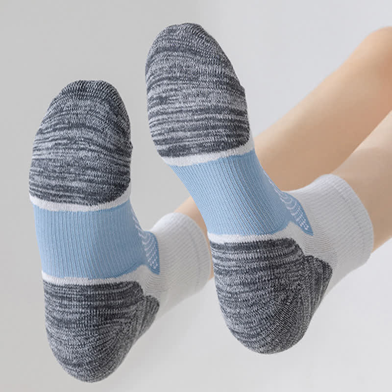 Color-Blocking Breathable Sports Ankle Compression Socks(5 Pairs) - image 8