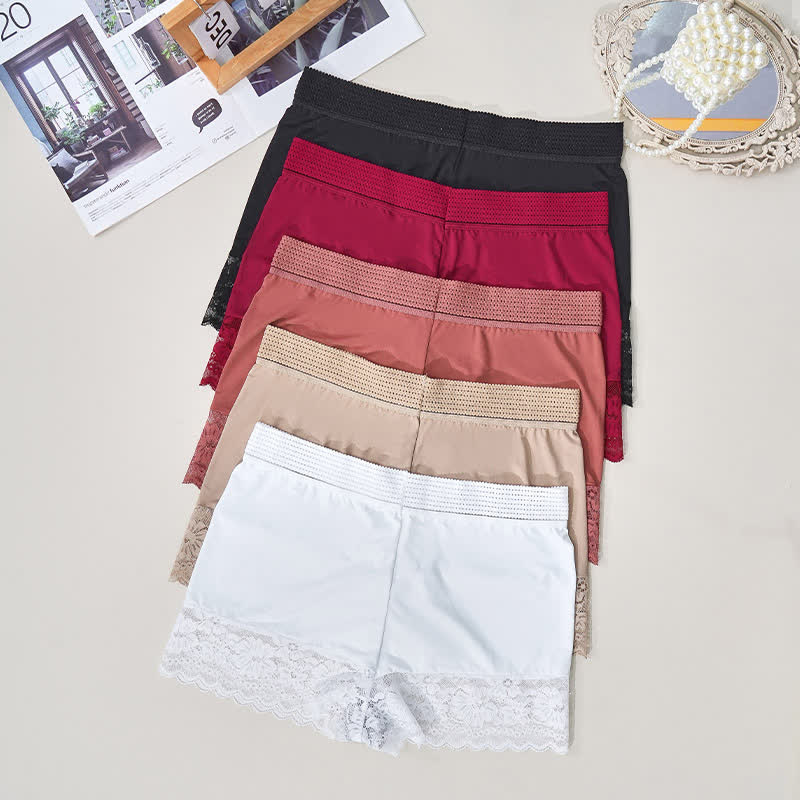 High Waist Lace Comfy Boyshort(2 Packs)