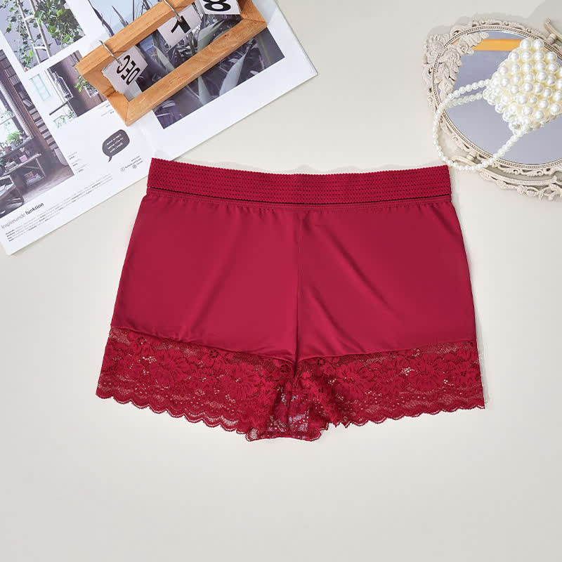 High Waist Lace Comfy Boyshort(2 Packs)