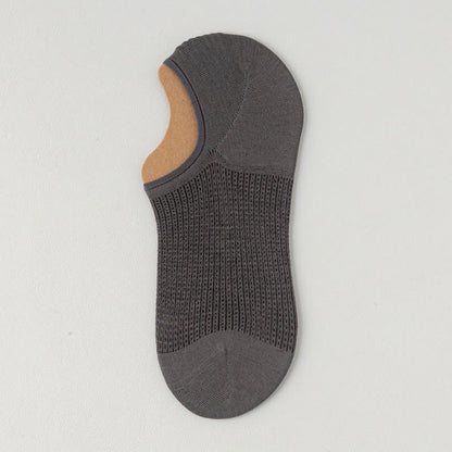 Lightweight Cotton Breathable No-Show Socks(7 Pairs) - Dark Grey - EU39-45(U6-11) - image 16