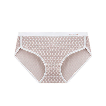 Mid-rise Jacquard Comfy Soft Brief(3 Packs) - Coffee - 3XL - image 8
