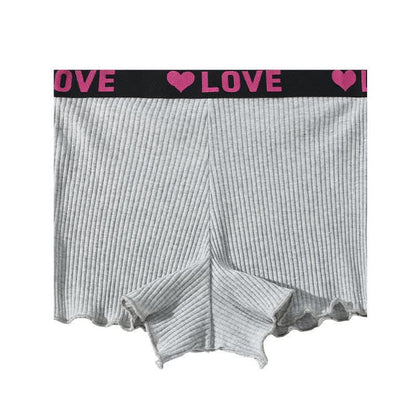 Mid-rise LOVE Waistband Boyshort(3 Packs)