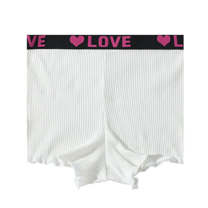 Mid-rise LOVE Waistband Boyshort(3 Packs) - White - 3XL - image 8