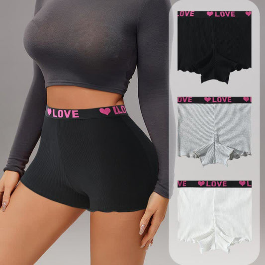 Mid-rise LOVE Waistband Boyshort(3 Packs)