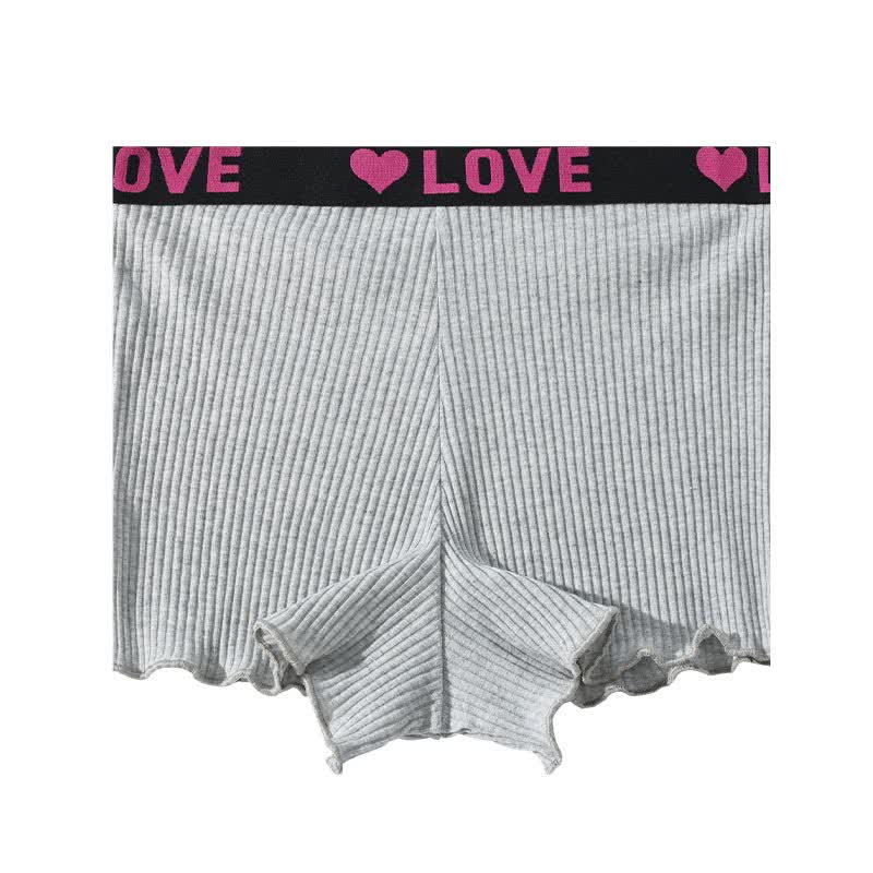 Mid-rise LOVE Waistband Boyshort(3 Packs) - Grey - 3XL - image 5