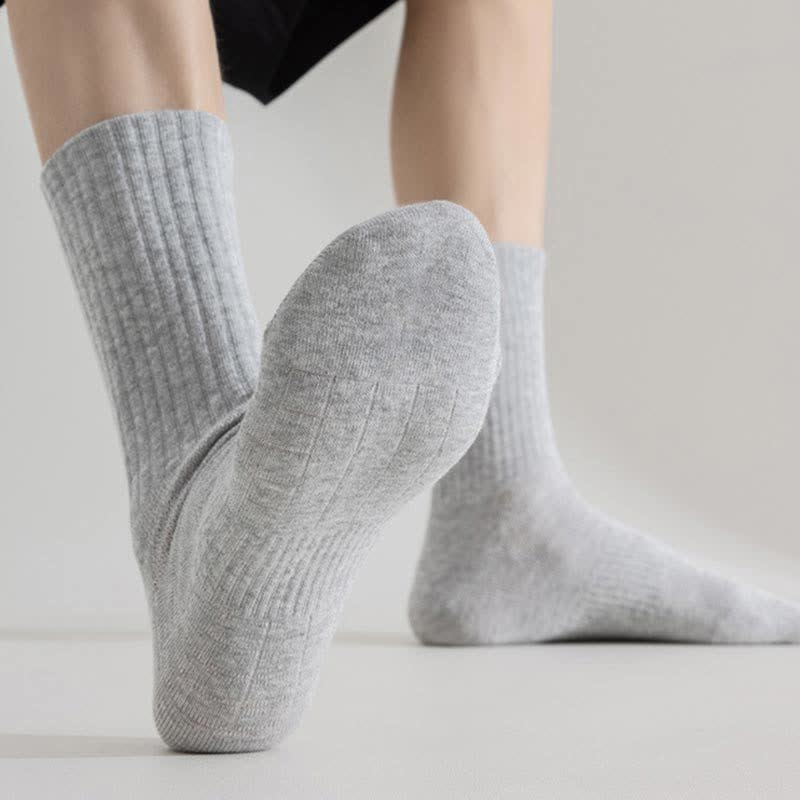 Solid Color Breathable Sports Socks(6 Pairs) - image 15