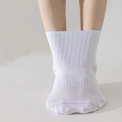 Solid Color Breathable Sports Socks(6 Pairs) - image 11