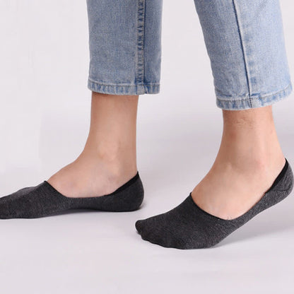Cotton Invisible Socks(5 Pairs) - image 4