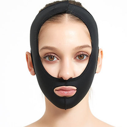 Post Surgery Elastic Facial Lifting Compression Headgear - Black - 3XL - image 6