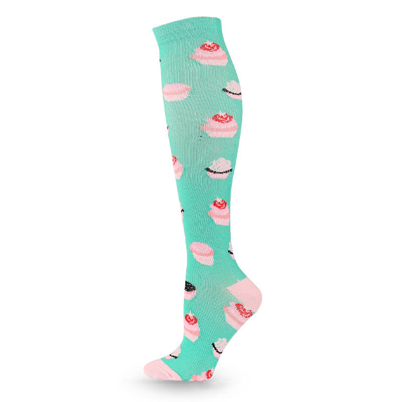 Fun Print Compression Socks(4 Pairs) - image 9