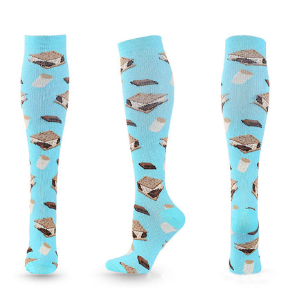Fun Print Compression Socks(4 Pairs) - image 6