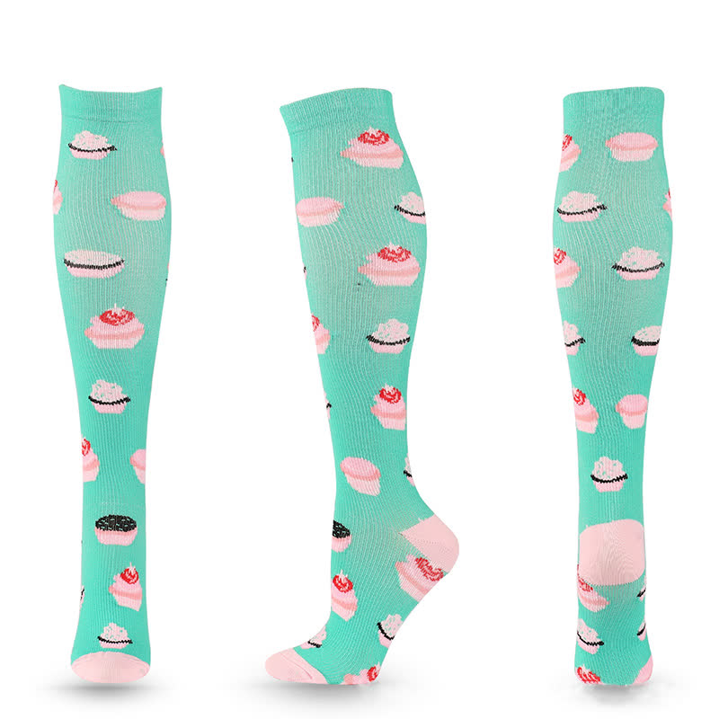 Fun Print Compression Socks(4 Pairs) - image 8