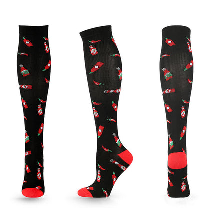 Fun Print Compression Socks(4 Pairs) - image 10