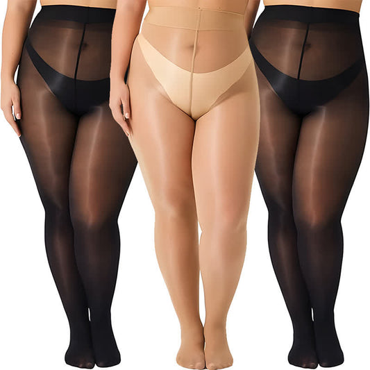 Shiny Sheer Pantyhose(3 Pairs) - image 0